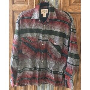 Alaska Wilderness Gear Men's Size M Southwestern Print Flannel Western Shirt